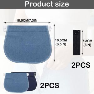 Lot De 3 élargisseurs De Pantalon Pour Grossesse – Extenseur De Taille Réglable – Pour Femme – Neuf Avec étiquettes
