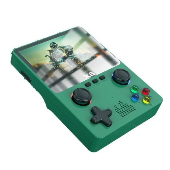 Console Portable X6 – 64 Go, 10 000+ Jeux Rétro, écran IPS 3,5" OCA, Double Joystick 3D Et Sortie AV