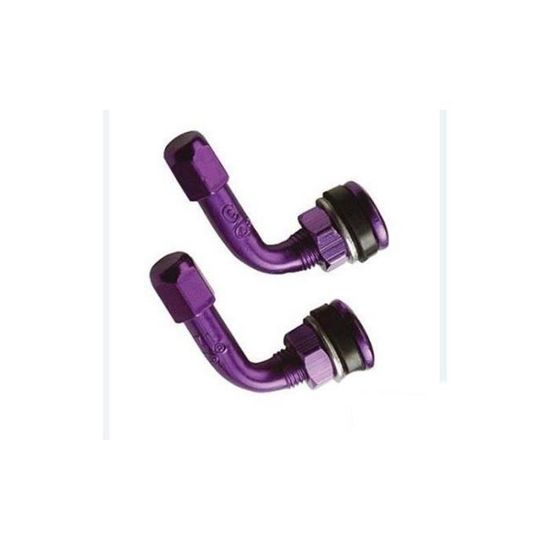 Paire de valves coudées en aluminium anodisé TUN’R universel (scooter, mob,  mécaboite) couleur au choix