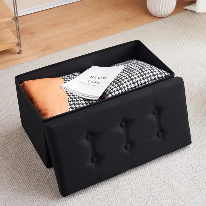 Banc De Rangement Pliable Tectake - Gris - 110x38x38 Cm - 100 Kg Charge