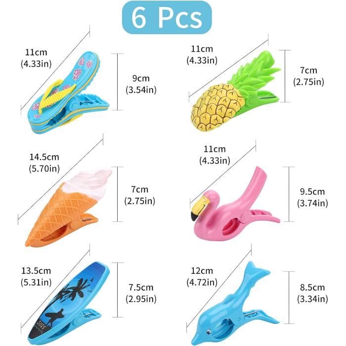 Pince à linge,Pinces à linge puissantes pour serviettes de plage, 4