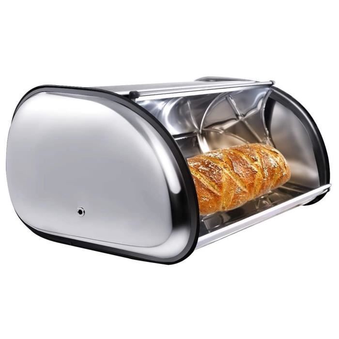Boîte à Pain En Métal Avec Couvercle Coulissant Pour La Maisonla