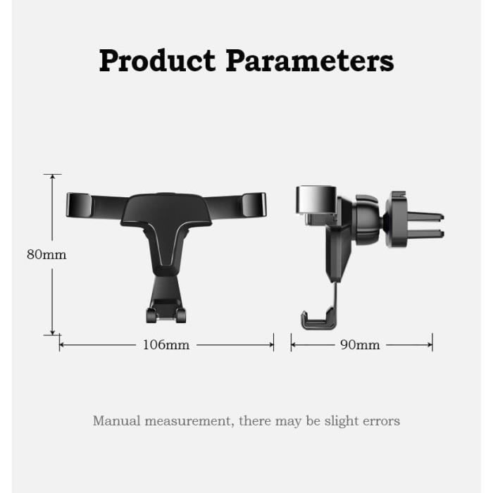 Support Téléphone Voiture, 2025 Multifonctionnel Porte