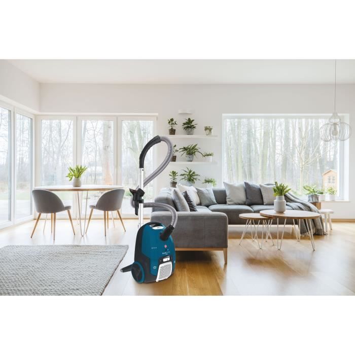 Aspirateur Traineau Hoover Telios Extra Lite Silencieux 700W Sac 3,5L - Puissant Et Compact