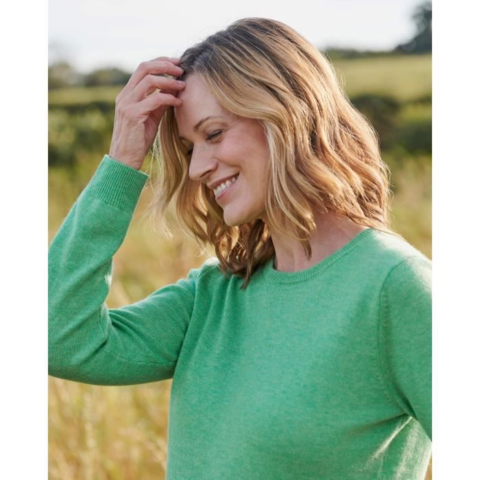 Pull femme store vert pomme