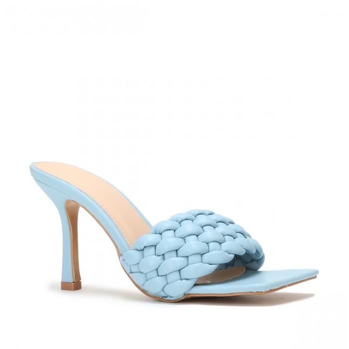 Mules femme bleues sales