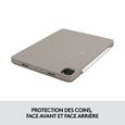Etui Clavier Détachable - LOGITECH - Combo Touch - Pour iPad Pro 11 pouces (1e, 2e, 3e et 4e générations) - Couleur Sable-2