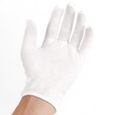 Gants en Coton pour Travail Réutilisable - Blanc - Protection Elastique - Multifonctionnel-2
