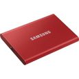 SAMSUNG - SSD externe - T7 Rouge - 2To - USB Type C (MU-PC2T0R/WW)-2
