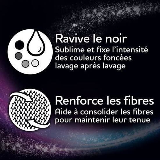 Mir Black Ravive et Répare – Lessive Liquide Noir Couleurs Foncés – 24  Lavages (Lot de 2 x 750 mL),68 - Cdiscount Electroménager