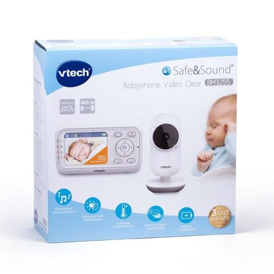 Vtech Bm3255 Babyphone Video Clear Cdiscount Puericulture Eveil Bebe