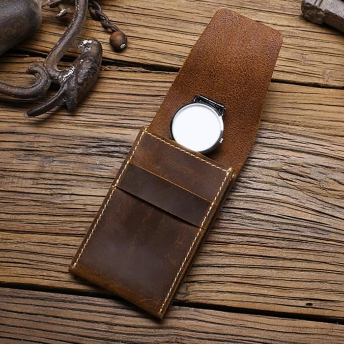 Pochette de montre en cuir PU Bracelets organisateur montre tui