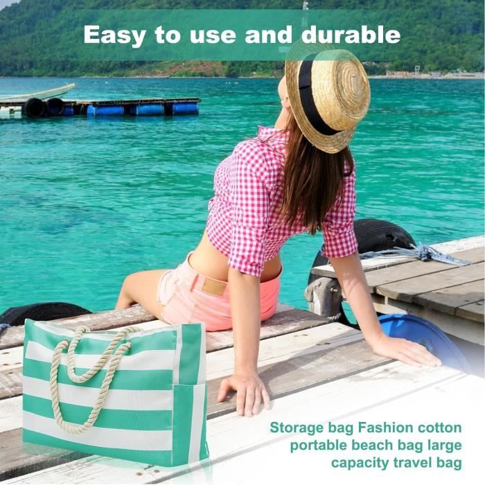 Grand Sac De Plage tanche Sac De Plage Avec Fermeture clair