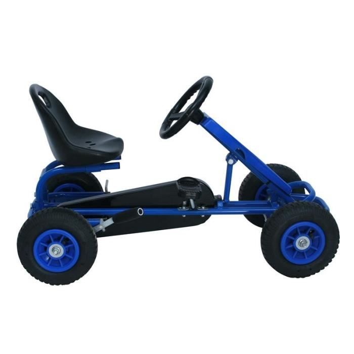 MiniKart voiture à pédales pour enfants bleu - MYCO00220
