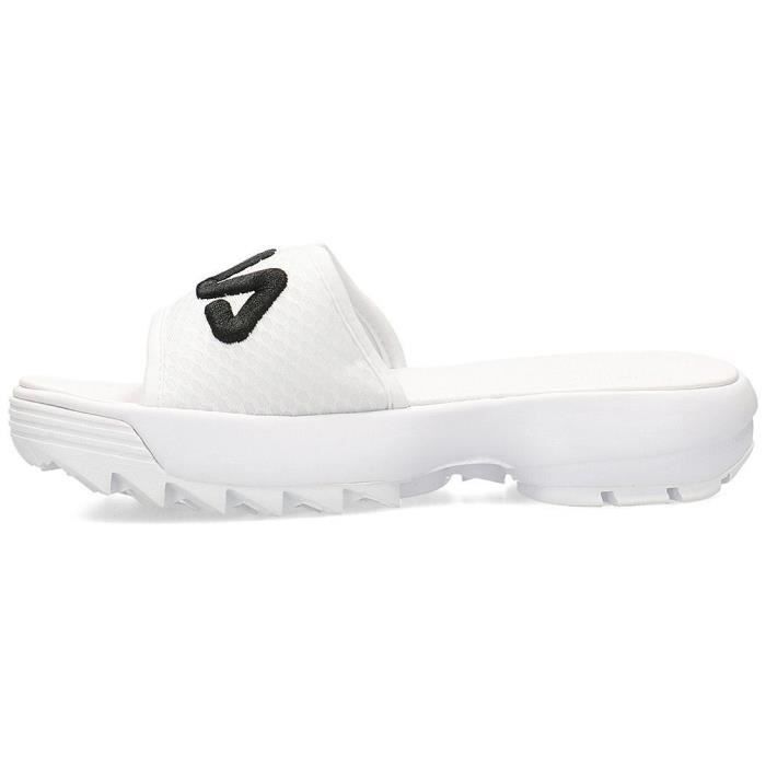 Tongs pour femme Fila Disruptor Slide Blanc Taille 38 Cdiscount Sport