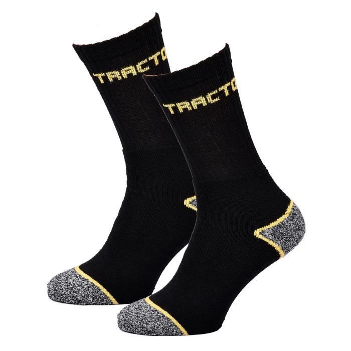 Chaussettes de Travail TRACTO pour Homme Resistance et Qualite Pro Couleurs Pack de 12 Paires 2104