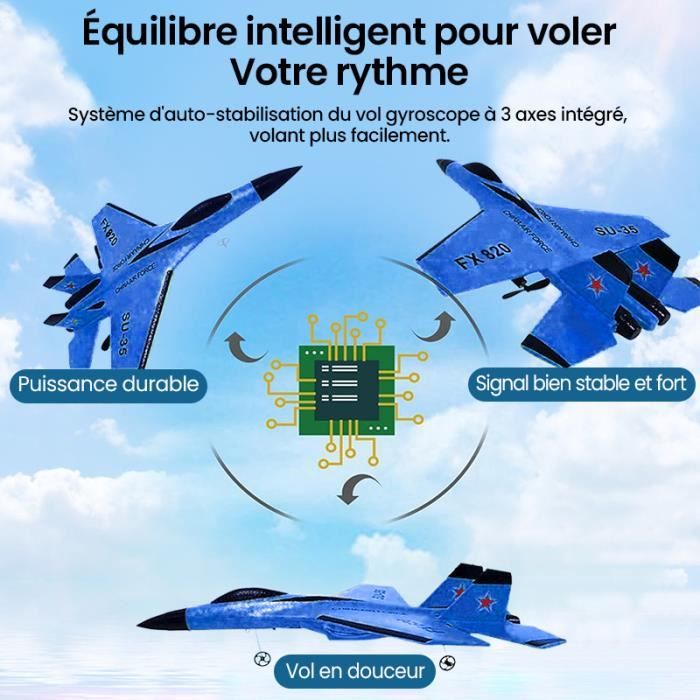Avion Télécommandé, Prêt à Voler, 2 Canaux RC Airbus A380, Avion Télécommandé Pour Enfants Adultes Debutants