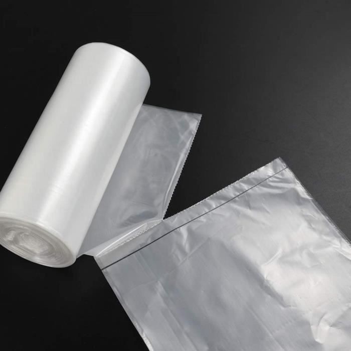Sacs poubelle 60L transparent 35µ avec lien - Sacs poubelle 60 à 100 L