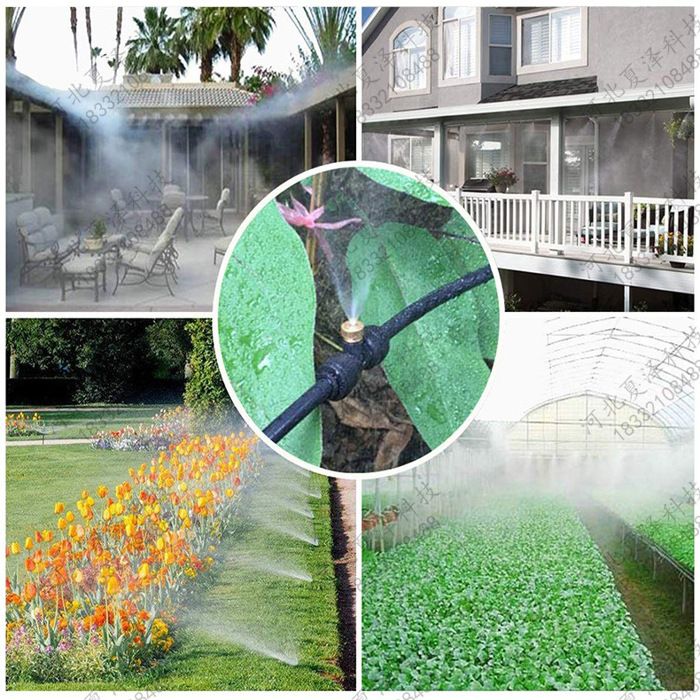 Kit Brumisateur Terrasse 20M Avec 24 Buses - Système Refroidissement Extérieur Jardin Parasol