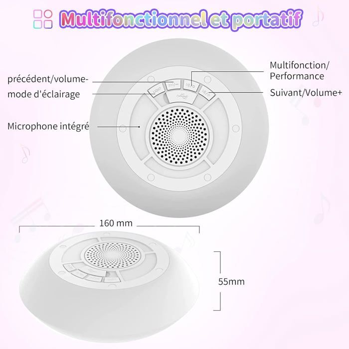 Enceinte Bluetooth LED Waves - 25W - Lumière D'ambiance - Sans Fil - Modèle JBL Go