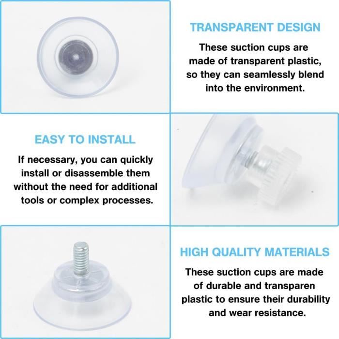 10 Pièces Ventouses,Ventouse Fixation,Ventouse a Visser,Petite Ventouse