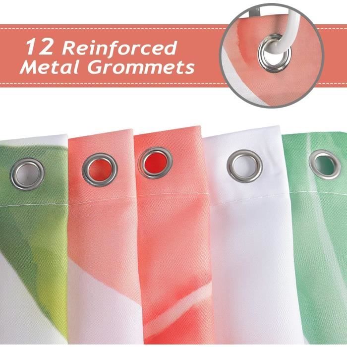 Rideau De Douche Noir Et Blanc Fin 120x180 Cm, Moderne Simple Drôle