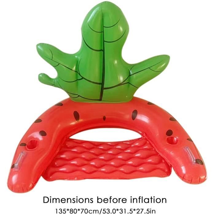 Flotteur de piscine en forme d'ananas radeau de piscine isolé matelas