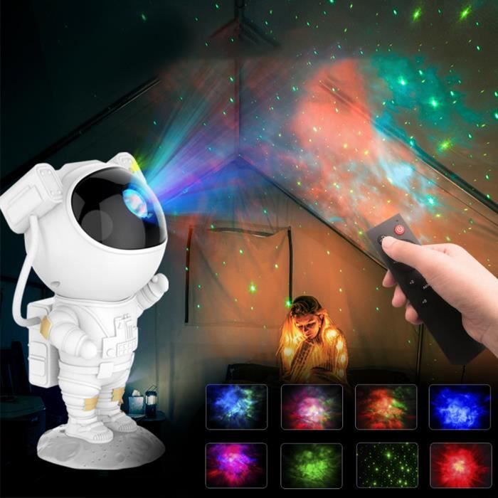Projecteur d'astronaute LED Laser espace galaxie 360 ​​degrés projecteur  d'étoile aurore nébuleuse veilleuse pour décor à la maison cadeau  d'anniversaire
