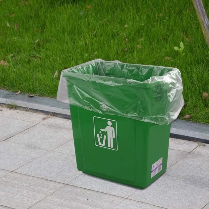 Sacs poubelle en plastique Moxie pour extérieur de 24 gallons transparent,  pour recyclage (30/pqt) 30339
