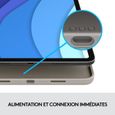 Etui Clavier Détachable - LOGITECH - Combo Touch - Pour iPad Pro 11 pouces (1e, 2e, 3e et 4e générations) - Couleur Sable-4
