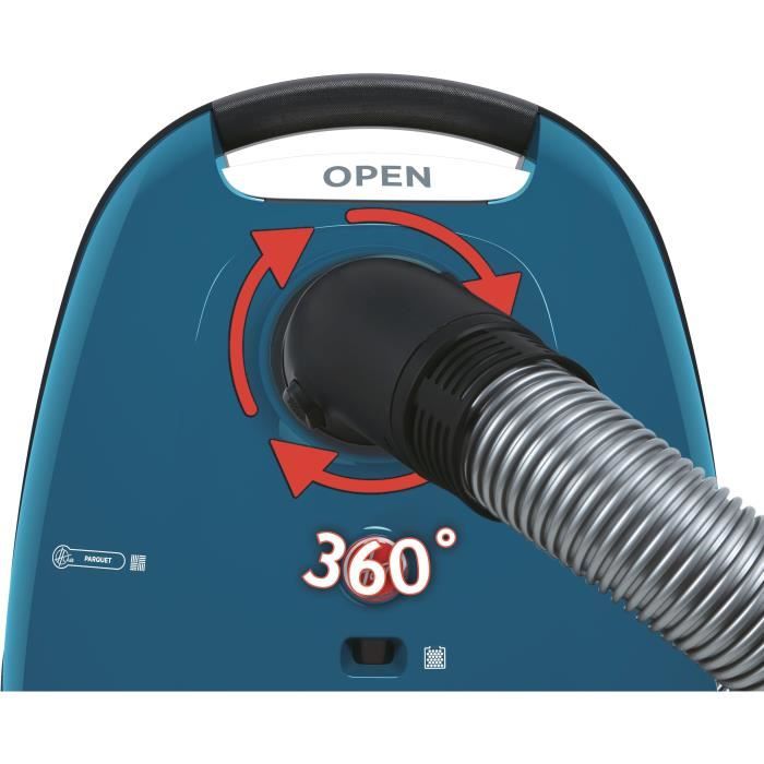 BRANDT ASTAS3RMR - Aspirateur traineau avec Sac Haute Performance - 800W - Capacité : 3 litres - 69 DB - Longueur Cordon : 9m - Filtre Hepa 13 - Accessoires intégrés - Rouge