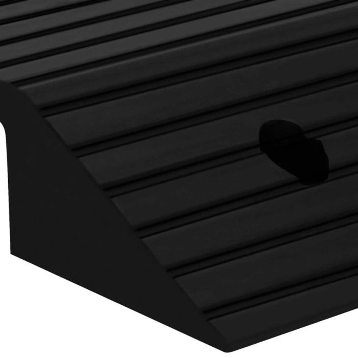 Rampe De Trottoir Robust 10 Pouces - Noire, Lourde Et Résistante, Pour Accès Facile