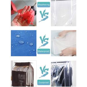 Lot De 10 Housses De Vêtements Longues (180 Cm), Transparentes, Pour Rangement Et Protection