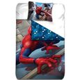 Spiderman - Housse de Couette - 1-personne - 140x200 cm + 1 taie d'oreiller 63x63 cm - Multicolore-0