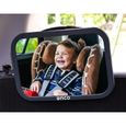 Onco Miroir Voiture Bébé – 100 % Incassable pour Siège Arrière – Conduite Sécurisée en Surveillant Votre Enfant – Essentiel pou A8-0