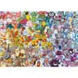 Puzzle Adulte Pokemon Le Challenge - 1000 Pieces - Collection Dessin Anime - Bulbizar - Pikachu - Salameche - Tortank-0