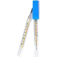 YYV Thermomètre médical en verre à mercure, mesure de la température corporelle pour bébé adulte, paquet de 2-0