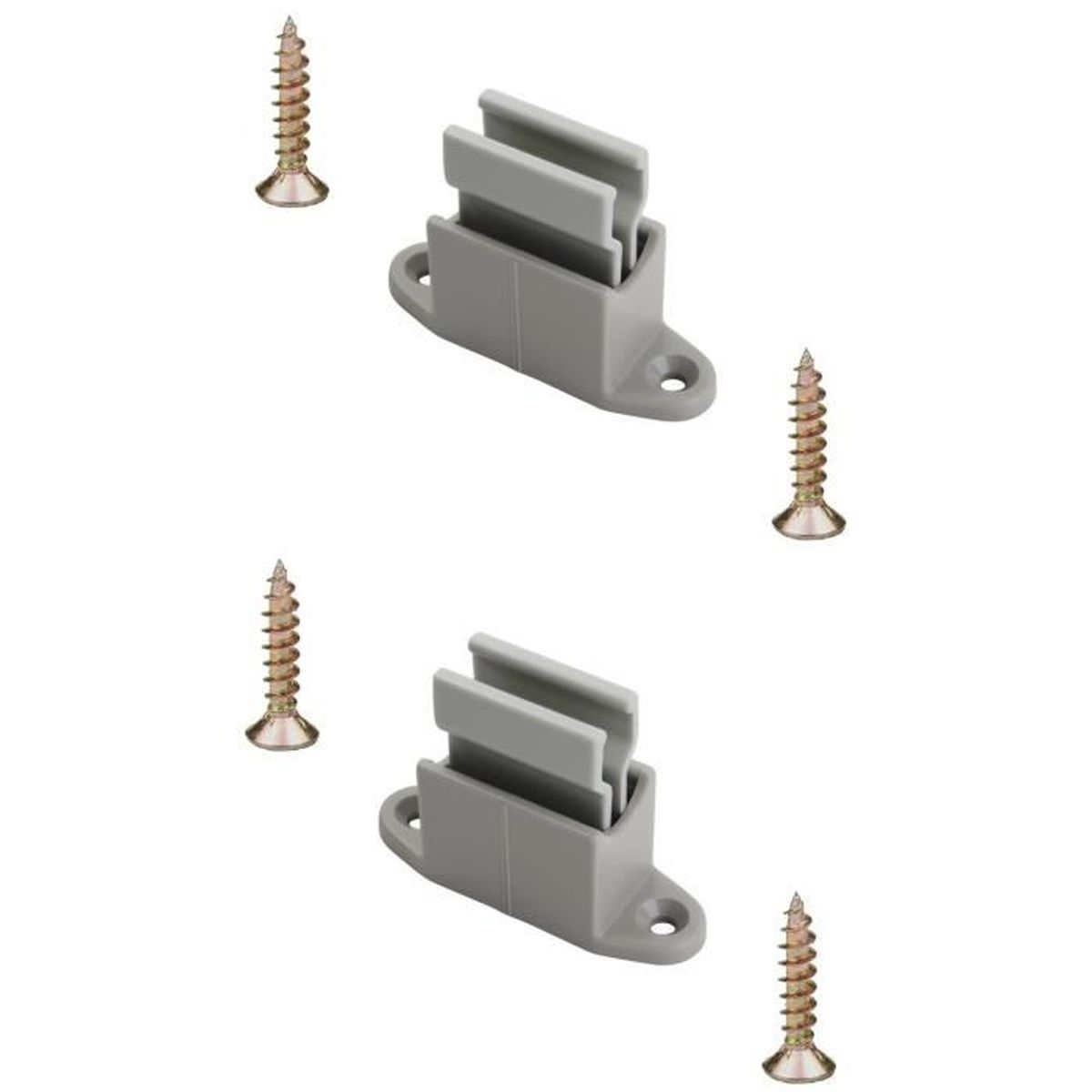 2x Clips Bloqueurs De Manivelle Pour Volet Roulant – Réglables – Gris – Support Guide Manette