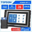 Outil de diagnostic TOPDON ArtiDiag800 BT-FR OBD2 Scanner Valise Diagnostic Auto avec AutoScan Mises à jour gratuites à vie