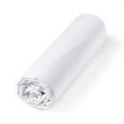 ALPES BLANC - Drap housse Percale 80 fils - Blanc 180x200 cm - Grand bonnet 30 cm – Fabrication Européenne – Doux, résistant