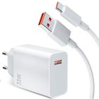 Chargeur Rapide 33W - E.F.CONNECTION - Câble 1 Mètre 6A USB-C - Compatible Xiaomi 15t/15tPro/15/14/14/13