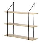 Étagère Murale 3 Niveaux décor Bois L60 cm - Bois - 60 cm X 15 cm X 60 cm - CALICOSY