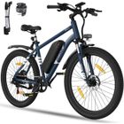 HITWAY Vélo Électrique 27.5" Bleu, VAE avec batterie amovible 36V/13AH, Shimano 7-Vitesses, VTT Ville E-Bike