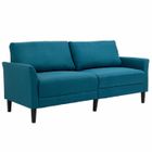 HOMCOM - Canapé 2 Places - Polyester - 191x79x87cm - Bleu