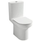 JACOB DELAFON Pack WC au sol sans bride Elite 3/6L, abattant extraplat fermeture douce, Blanc