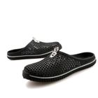 Pantoufles Homme en Cuir Véritable - Marque CUSSELEN - Confort Optimal - Noir - Taille 45