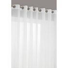 RIDEAUDISCOUNT Voilage Grande Largeur 280 x 240 cm Style Naturel Rayes Ecru