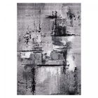 UN AMOUR DE TAPIS tapis salon 120x170 tissé gris rectangle motif abstrait LYN1 TABLO