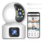 XINXU 2MP Caméra de surveillance WIFI extérieure intérieure pivot à 355° Audio bidirectionnel- Détection du Mouvement-32G