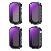 K&F Concept Filtres ND pour DJI Osmo Pocket 3, filtres magnétiques ND4+ND8+ND16+ND32 Kit de 4 paquets de verre optique HD